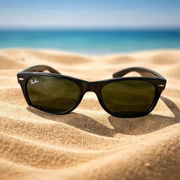 Ray-Ban Black NEW WAYFARER CLASSIC Sunglasses. - Picture 2 of 13